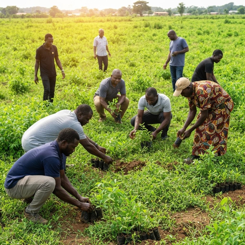 Afforestation and carbon credits projects